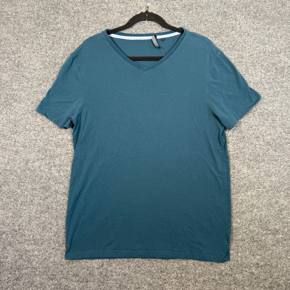 Greyson TShirt Mens Medium‎ Teal Pima Cotton Blend Stretch Short Sleeve Golf